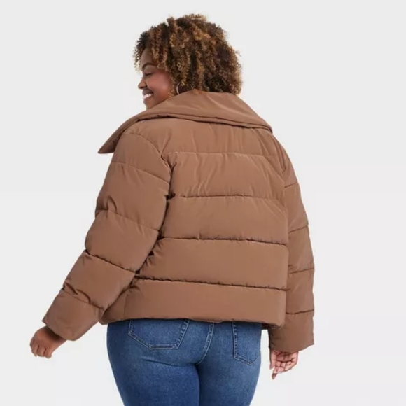 Women's Short Puffer Jacket - Ava & Viv - Picture 2 of 3